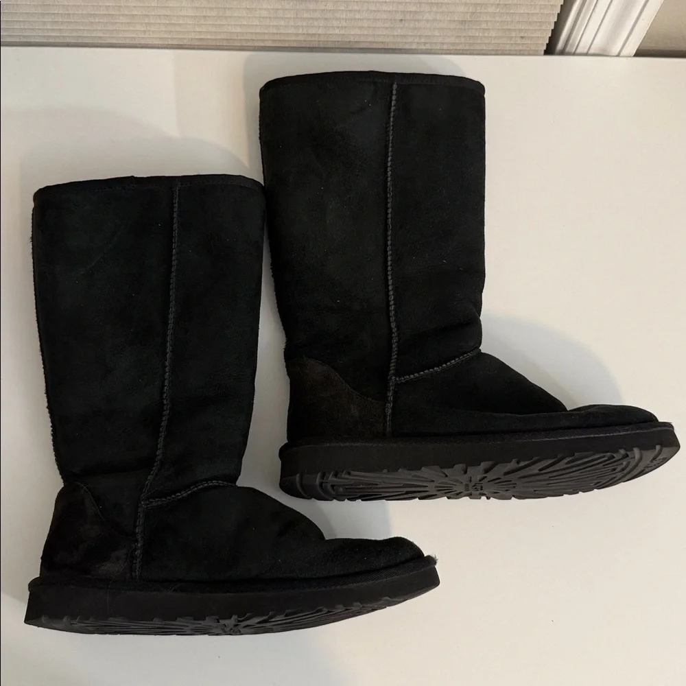 UGG Classic Black Tall Boots 8